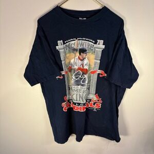Vintage Mark McGwire St Louis Cardinals 70 Home Run King T‎ Shirt XXL 1998 MLB